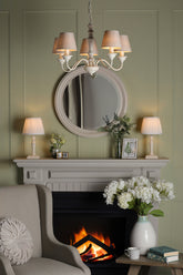 Laura Ashley Tate Wood 2 Pack Table Lamp with Shade